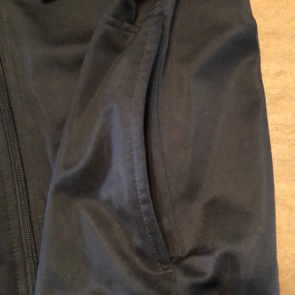 Black And Gray Polyester Starter Jacket Size Xl - image 4